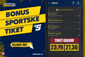 AdmiralBet i Sportske bonus tiket - Igrajte na golove za kvotu 27,36!